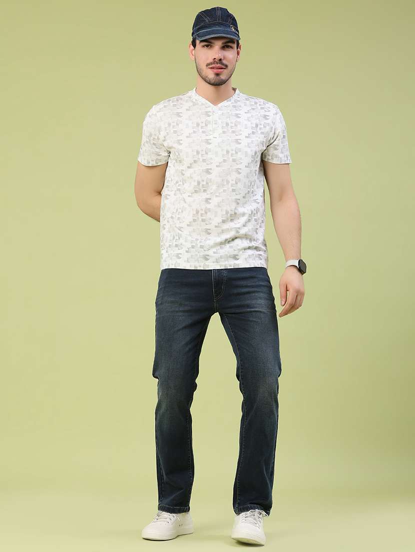 men washed mid rise full length slim fit jeans - 22417444 -  Standard Image - 5