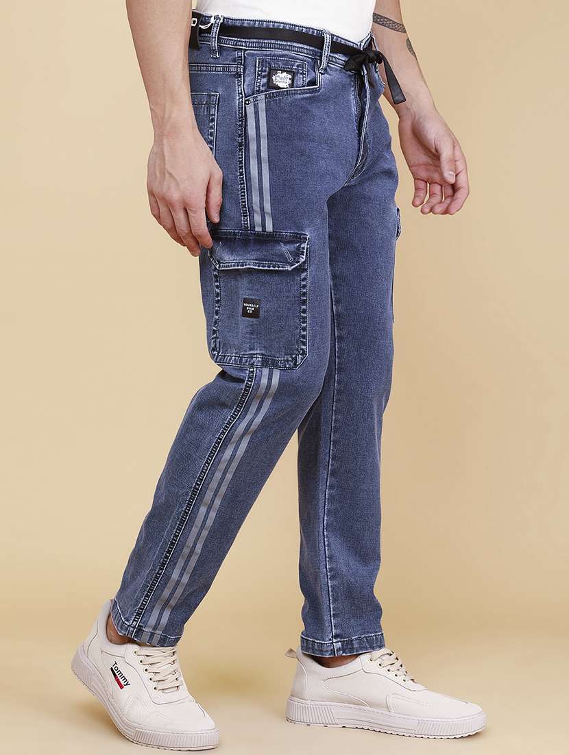 men side taped mid rise regular fit cargo - 22417508 -  Standard Image - 3