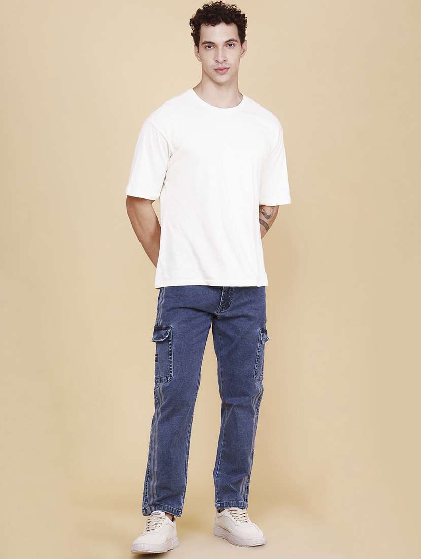 men side taped mid rise regular fit cargo - 22417508 -  Standard Image - 5