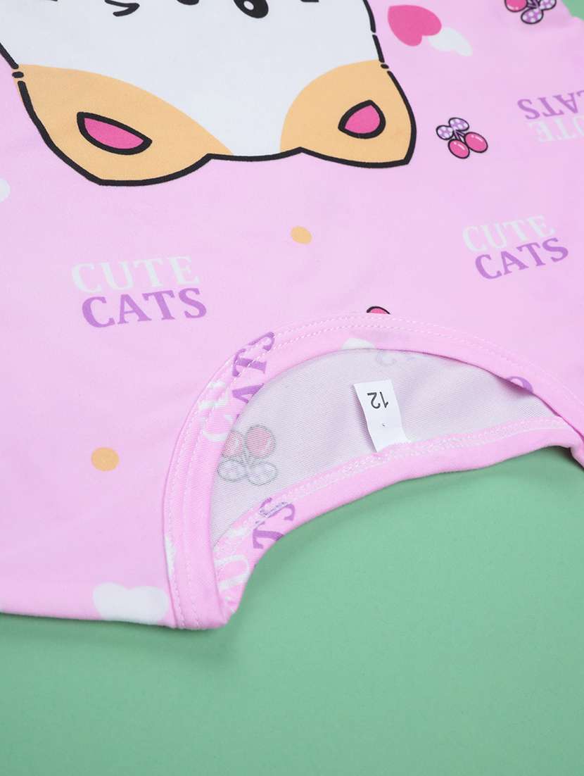 pink  cotton shorts set nightwear - 22417914 -  Standard Image - 5