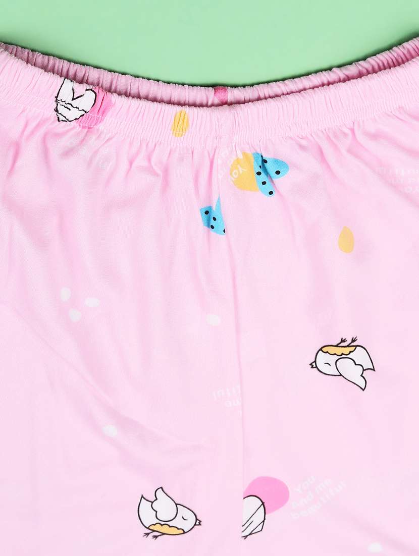 pink  cotton pyjama set nightwear - 22417919 -  Standard Image - 3