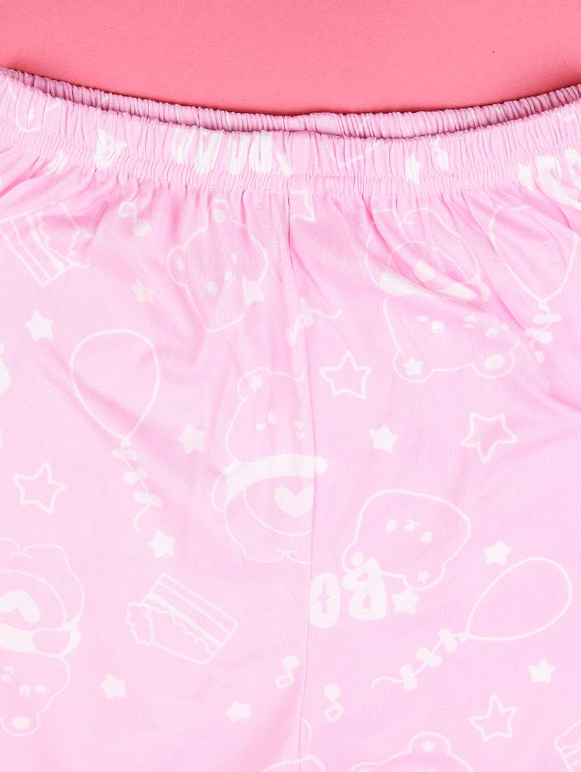 pink cotton pyjama set nightwear - 22417935 -  Standard Image - 5