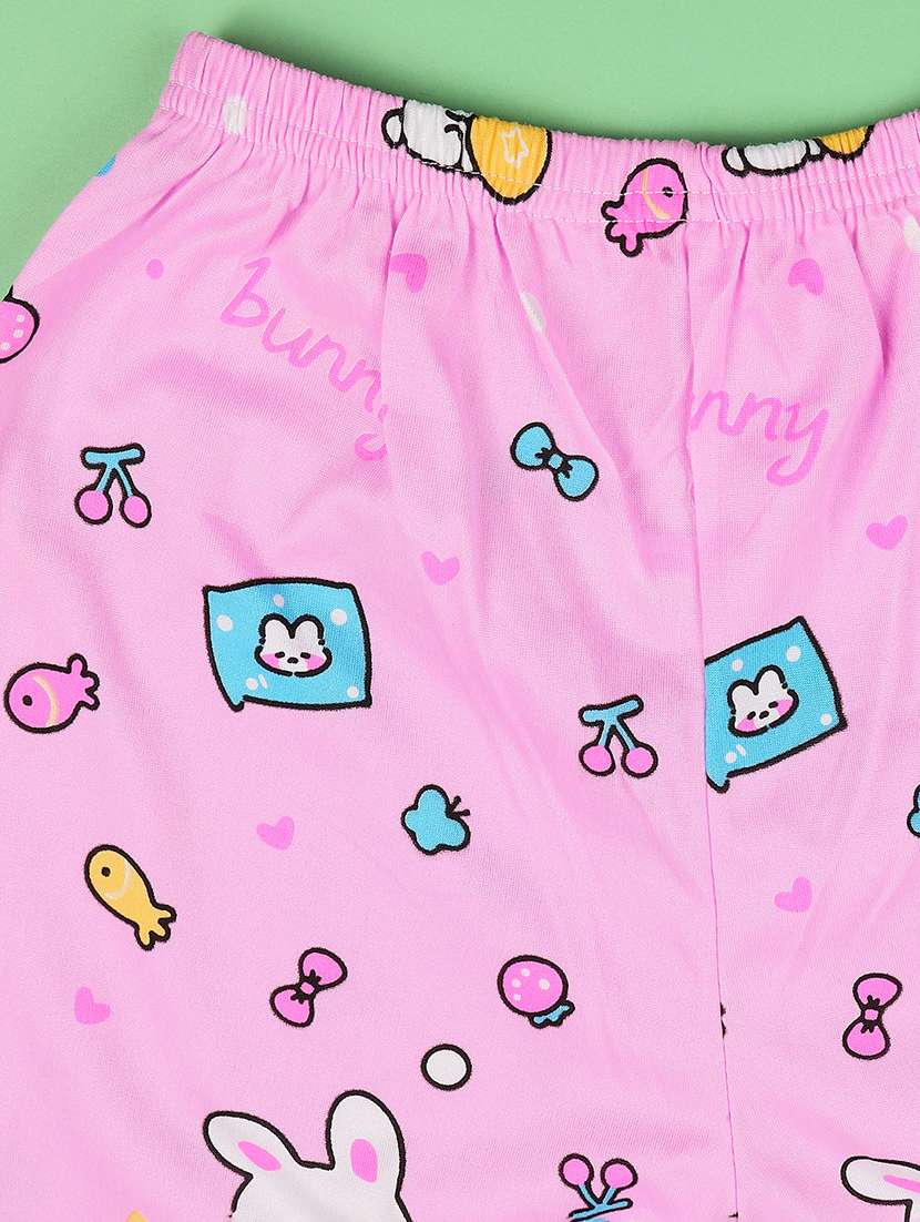 girls printed short sleeve pyjama set nightwear - 22417944 -  Standard Image - 3