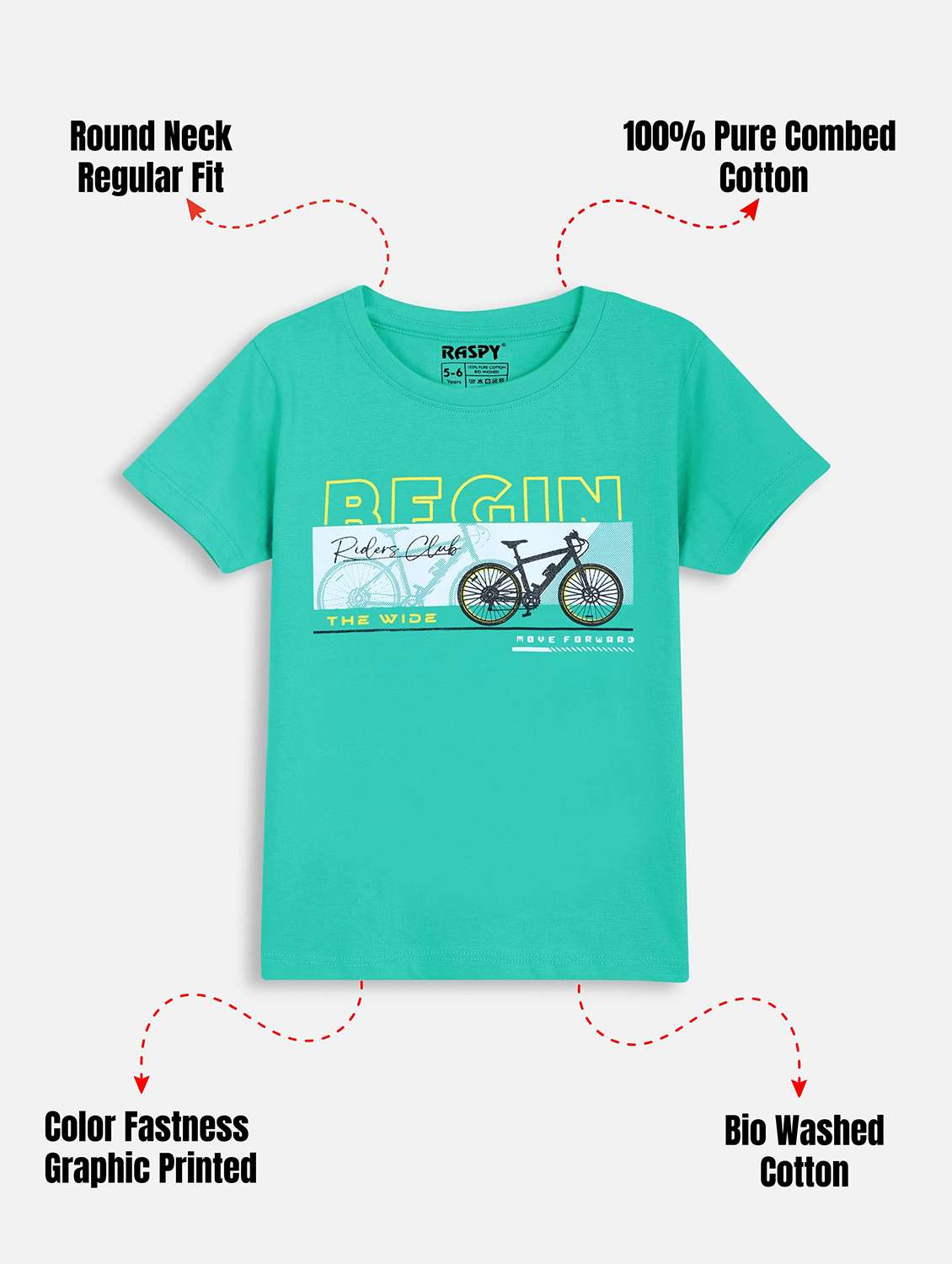 Boys Pack Of 3 Printed Round Neck T-shirt - 22418752 -  Standard Image - 3
