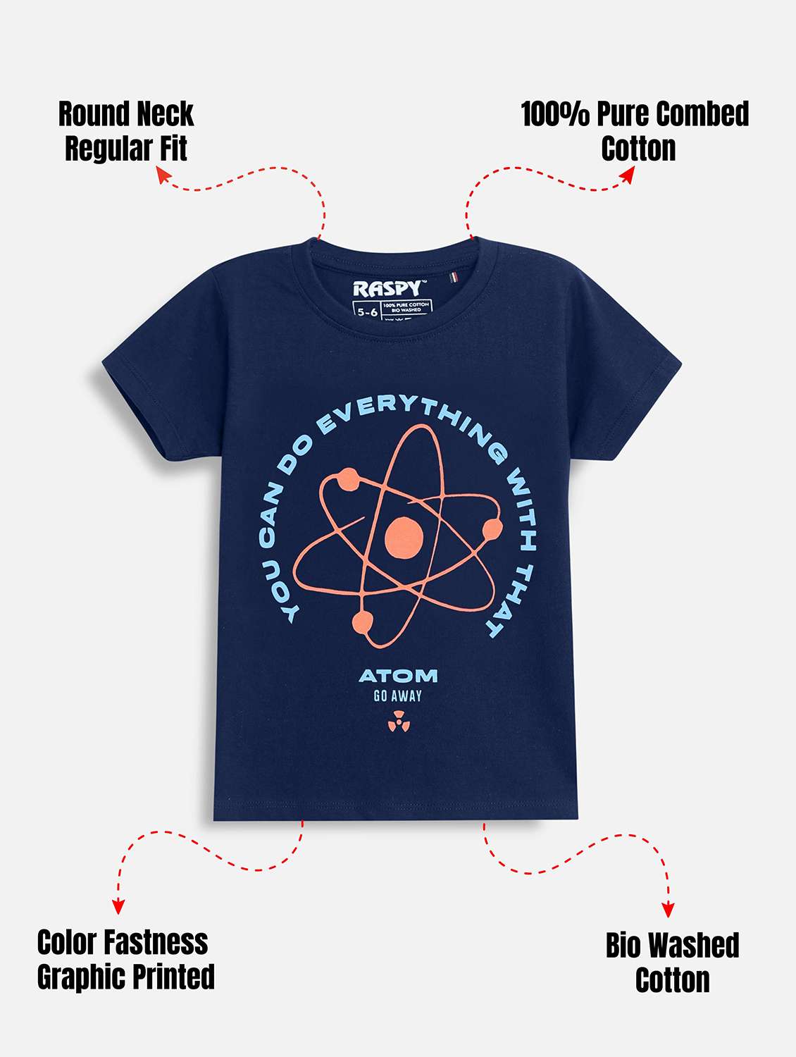 Boys Pack Of 3 Printed Round Neck T-shirt - 22418956 -  Standard Image - 3