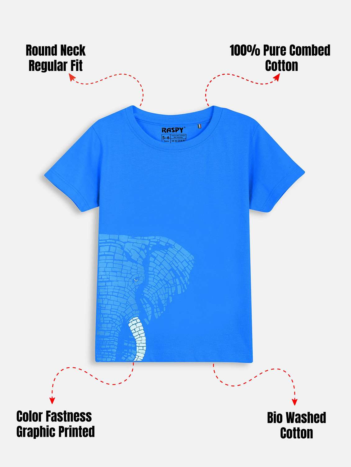 Boys Pack Of 3 Printed Round Neck T-shirt - 22419100 -  Standard Image - 3