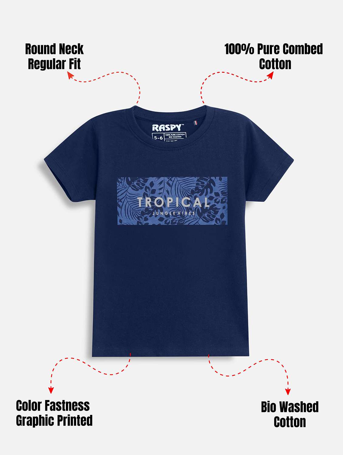 Boys Pack Of 3 Printed Round Neck T-shirt - 22419137 -  Standard Image - 3