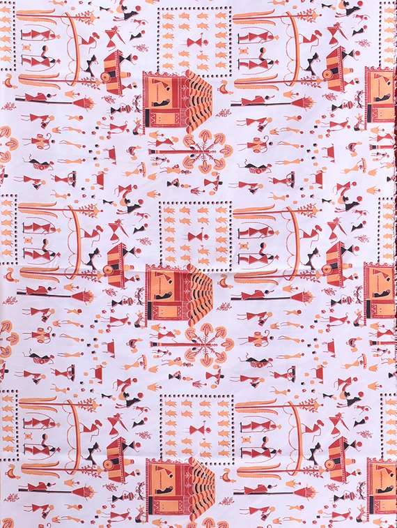 women warli printed saree - 22419796 -  Standard Image - 5