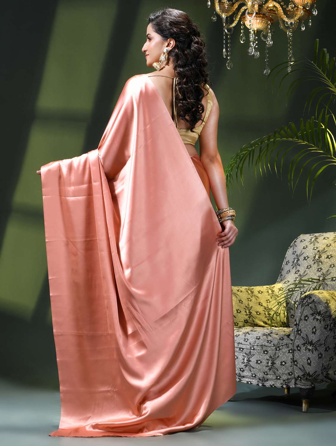 women solid plain saree - 22419801 -  Standard Image - 5
