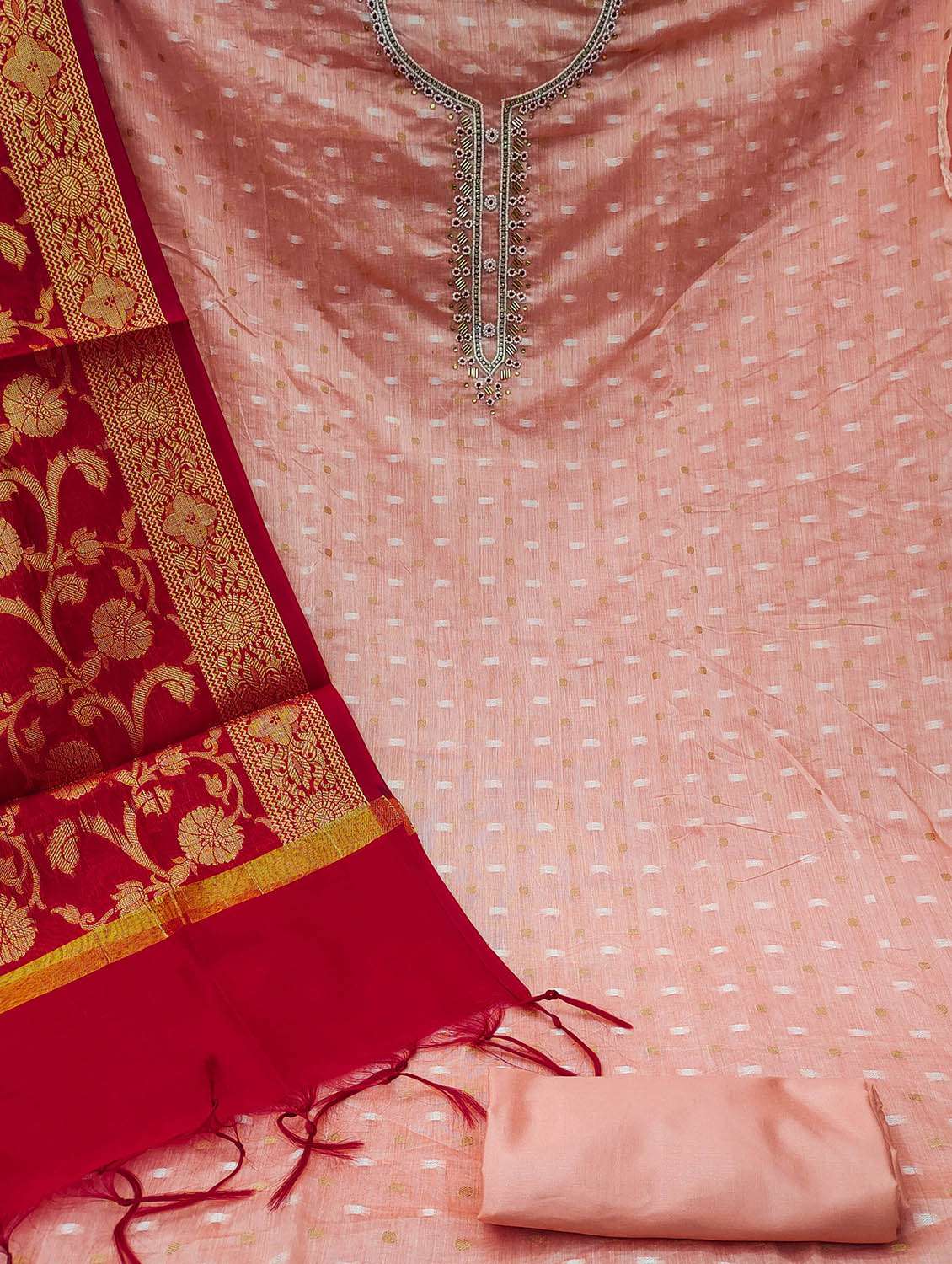 women self design unstitched suit set - 22420256 -  Standard Image - 3