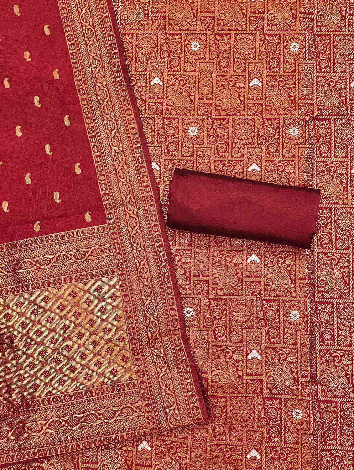 women self design unstitched suit set - 22420898 -  Standard Image - 3