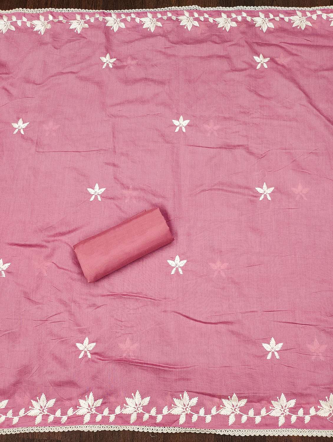 women solid with work unstitched suit set - 22420919 -  Standard Image - 3