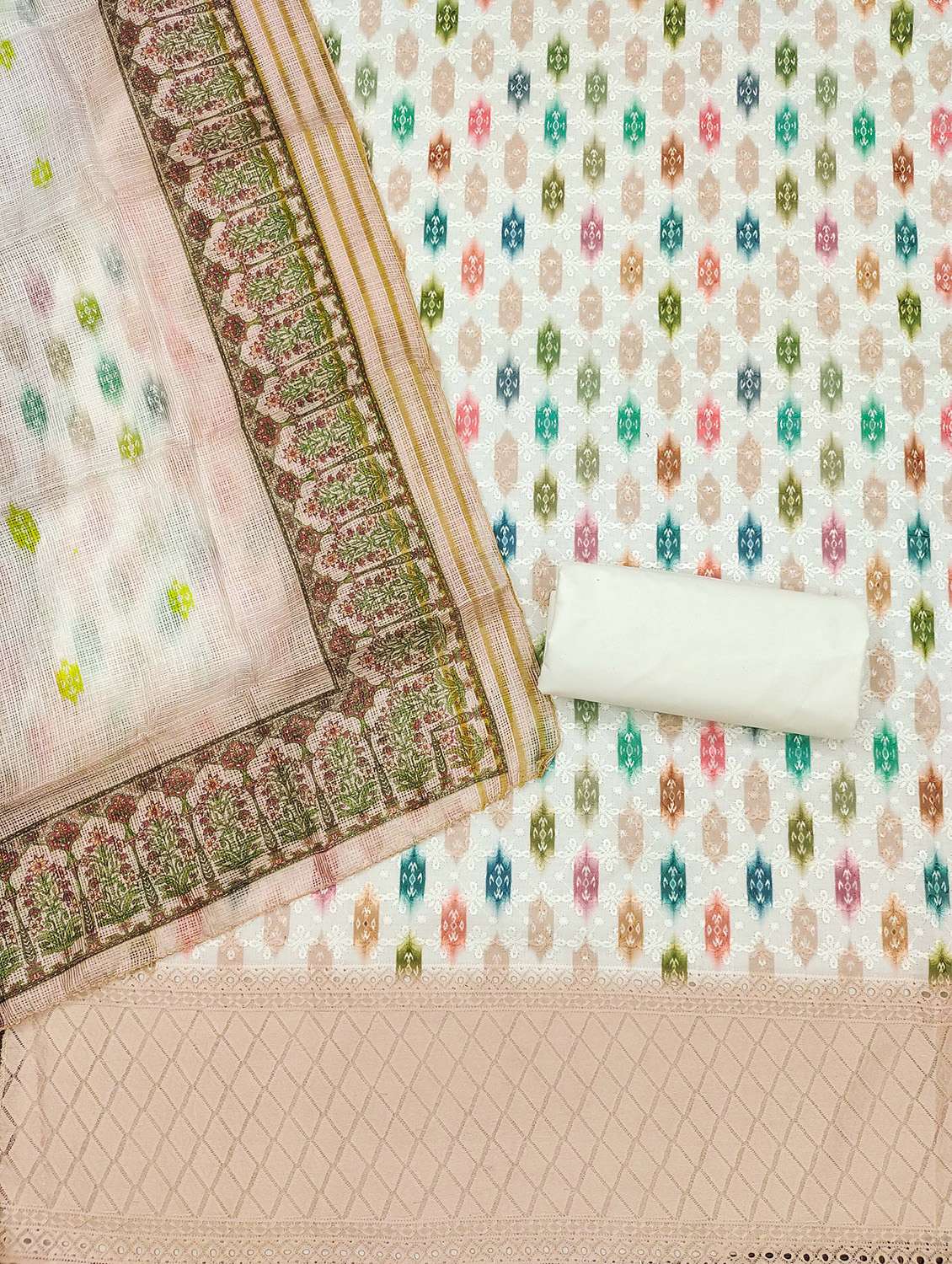 women printed unstitched suit set - 22420978 -  Standard Image - 3