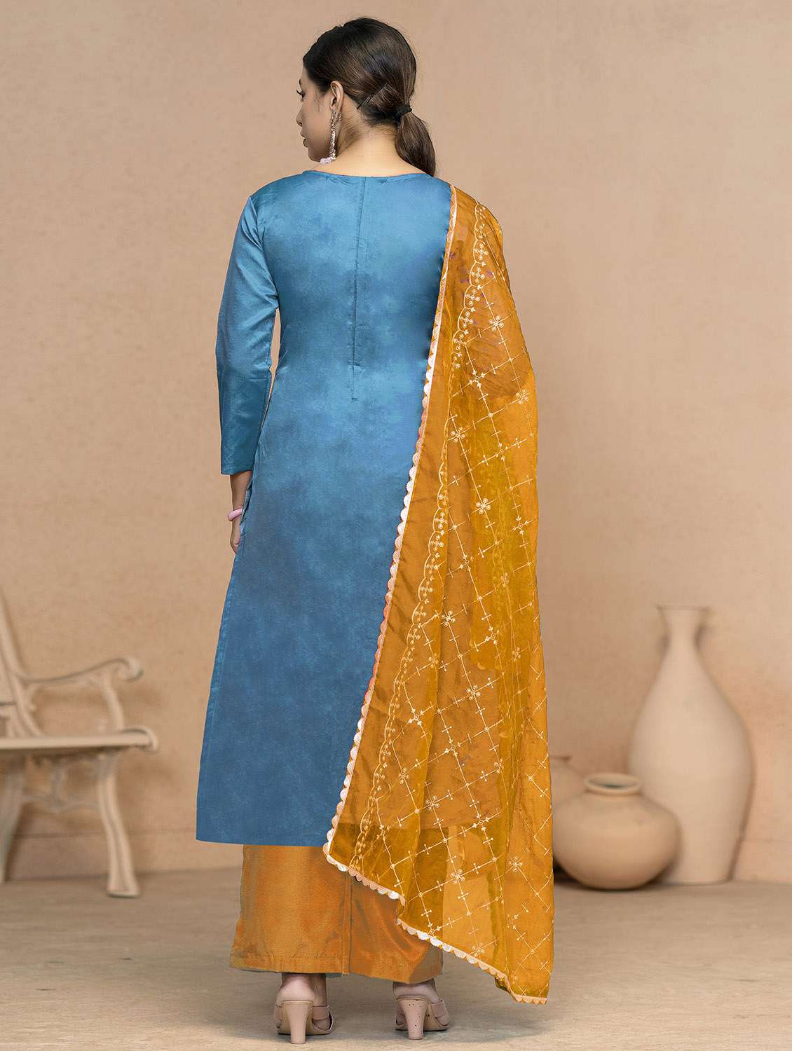 women self design unstitched suit set - 22421082 -  Standard Image - 3