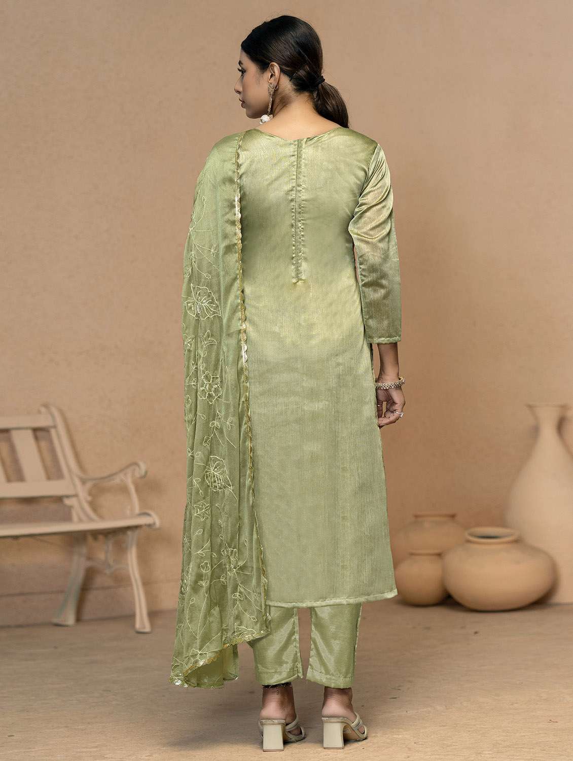 women floral printed unstitched suit set - 22421085 -  Standard Image - 3