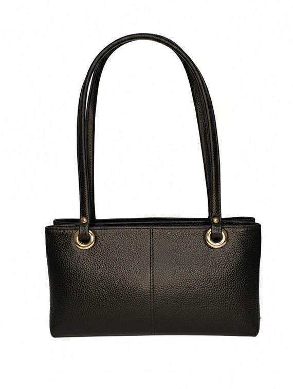 women solid leather handbag