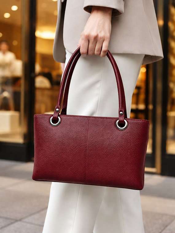 women solid leather handbag - 22423675 -  Standard Image - 3