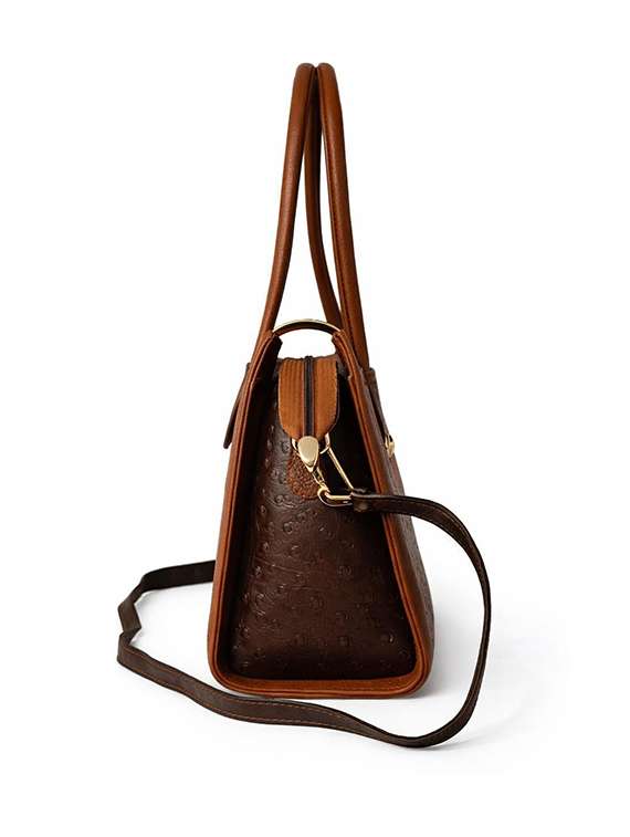 women textured leather handbag - 22423676 -  Standard Image - 3