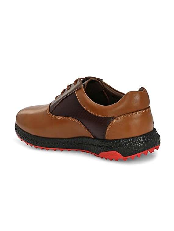 men color block lace up sport golf shoes - 22423704 -  Standard Image - 3