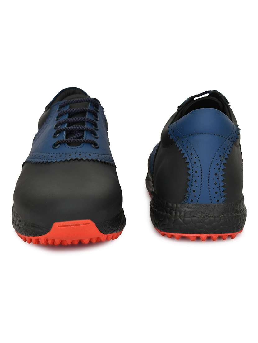 men black & blue lace up sport shoe - 22423710 -  Standard Image - 3