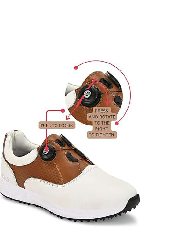 men color block lace up sport golf shoes - 22423714 -  Standard Image - 3