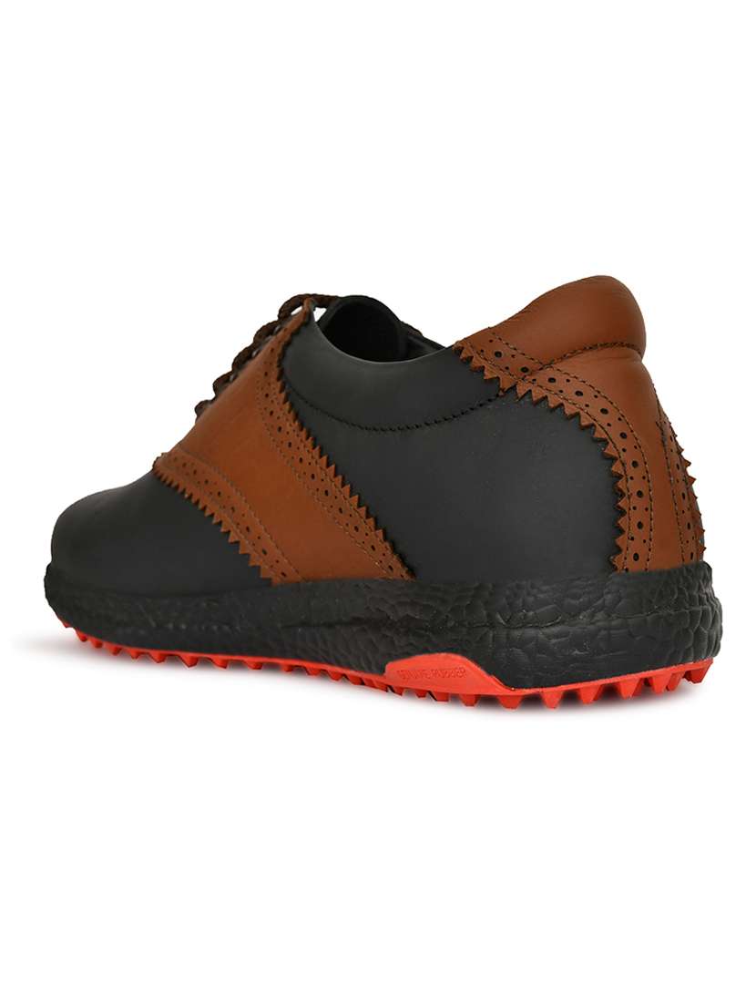men black & brown lace up sport shoe - 22423716 -  Standard Image - 3