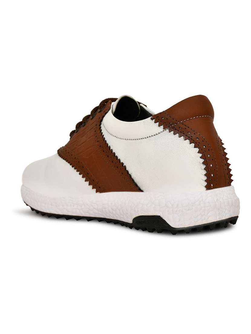 men white & brown lace up sport shoe - 22423718 -  Standard Image - 3
