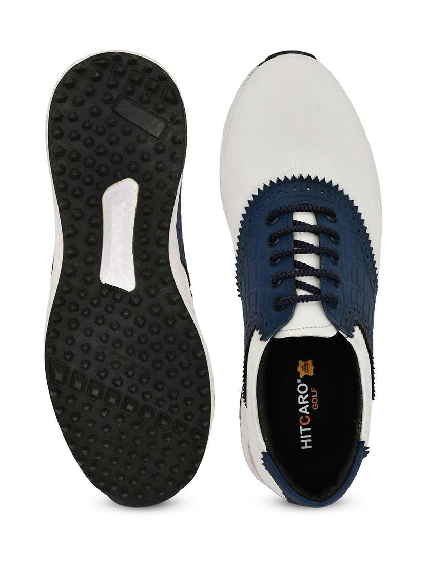 men white & blue lace up sport shoe - 22423722 -  Standard Image - 3