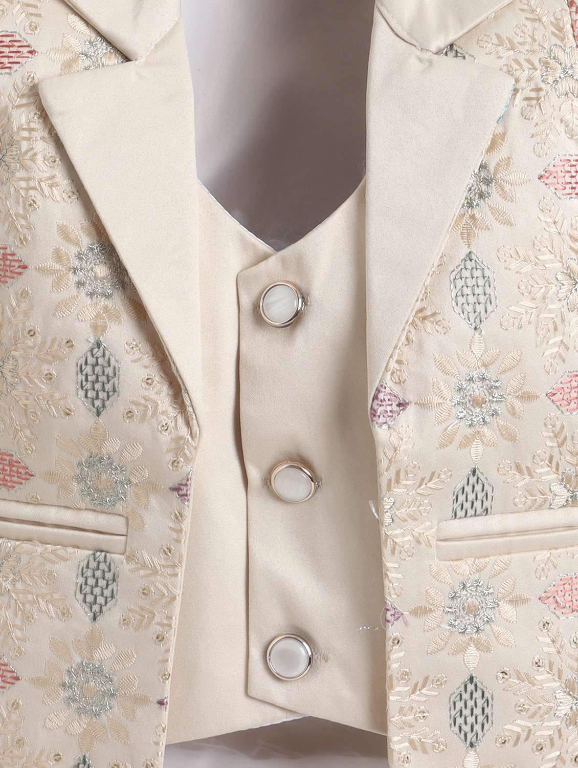 Boys Embroidered Blazer And Trouser Set With Shirt - 22423970 -  Standard Image - 5