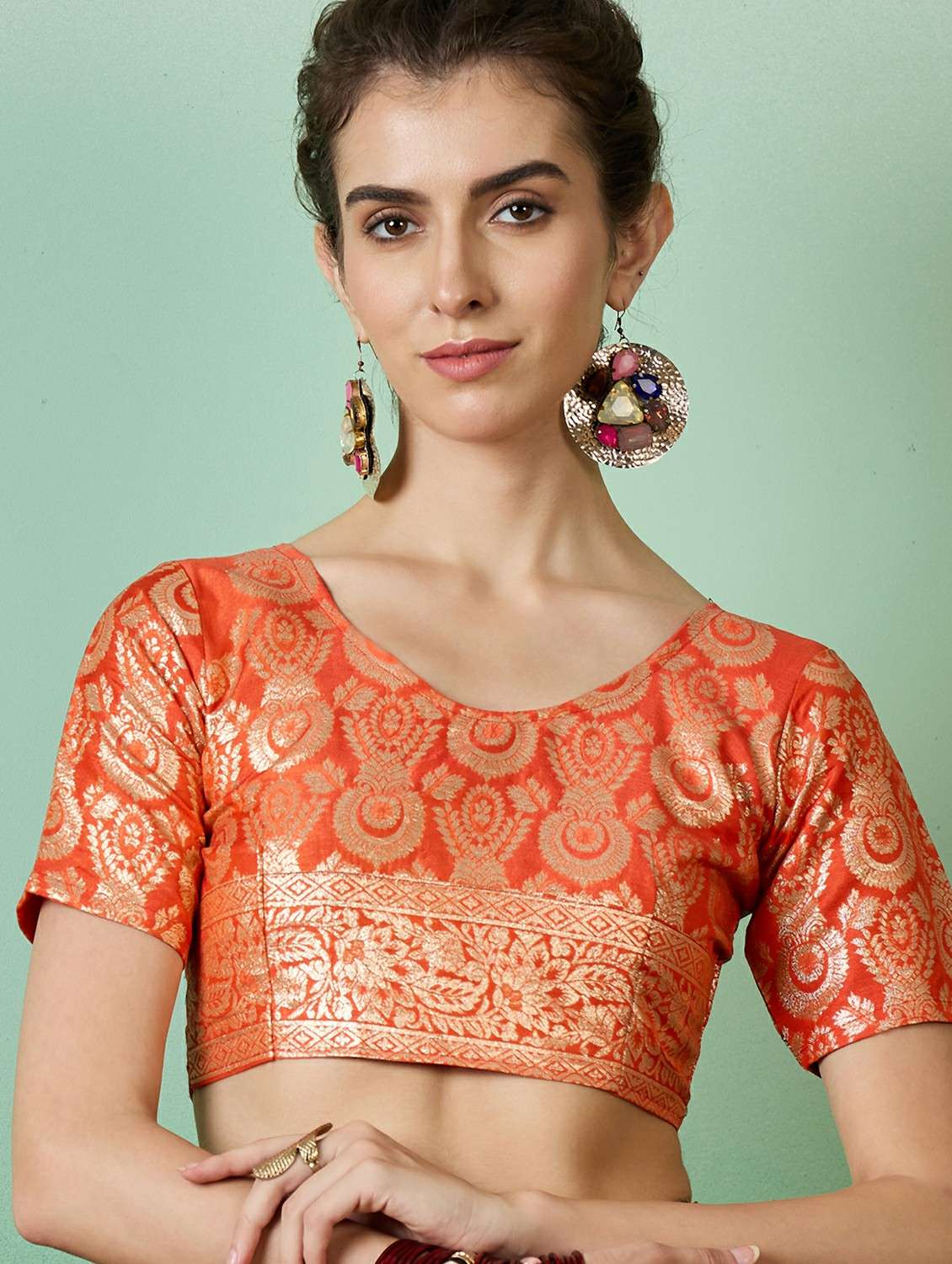 women self design banarasi saree with blouse - 22424332 -  Standard Image - 5