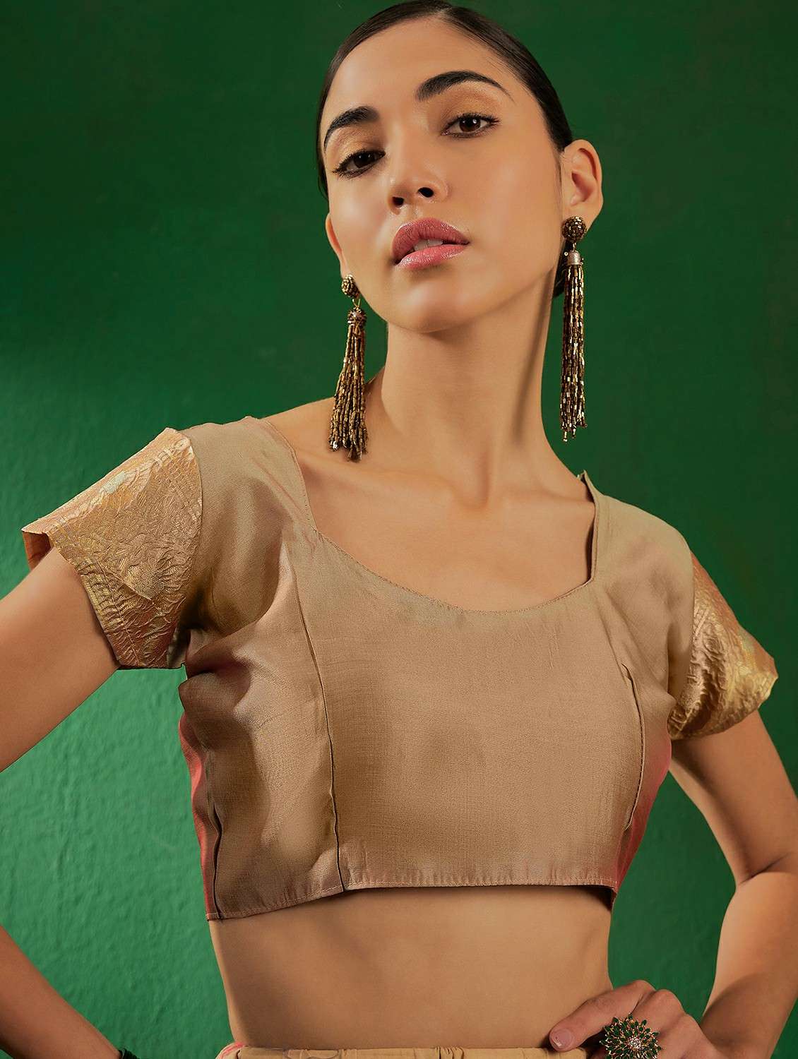 women self design banarasi saree with blouse - 22424648 -  Standard Image - 5