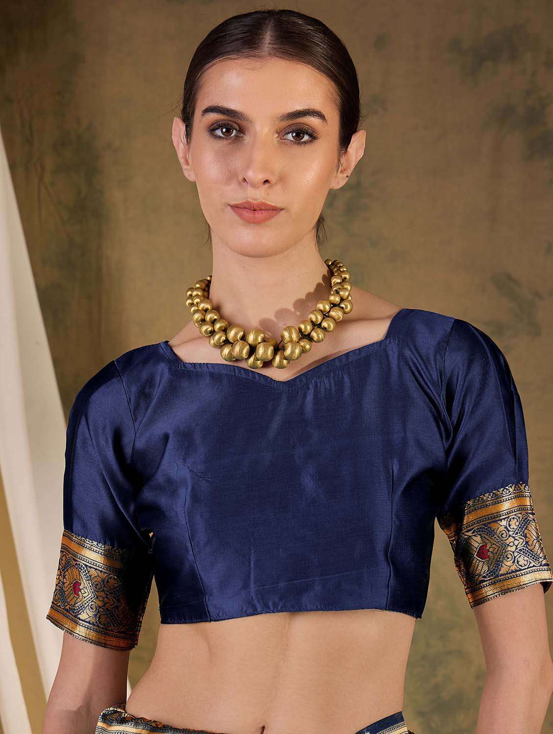 women self design banarasi saree with blouse - 22424672 -  Standard Image - 5