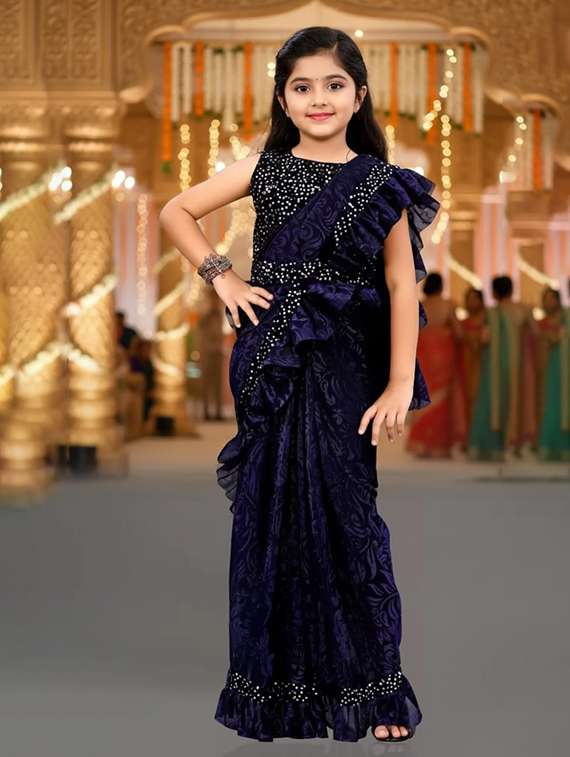 girls self design ready to wear saree