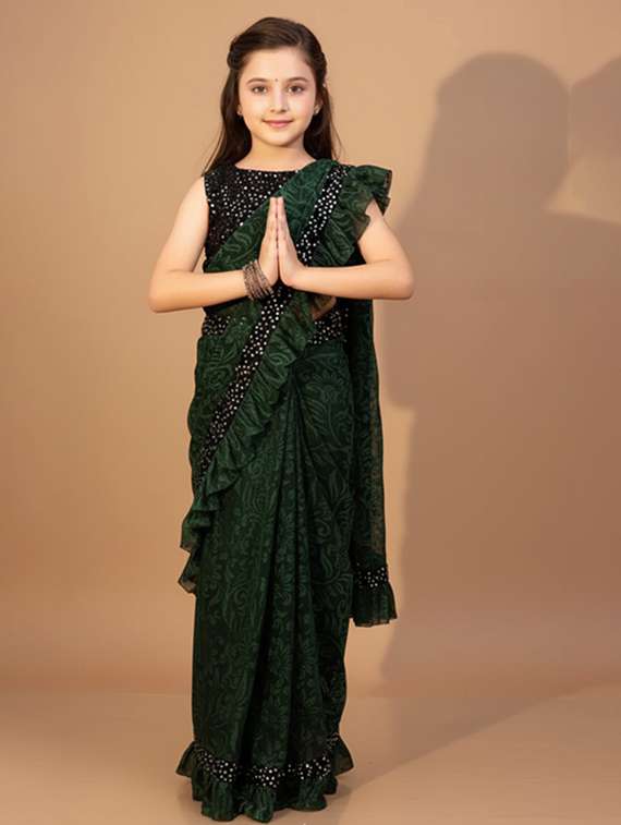girls self design ready to wear saree