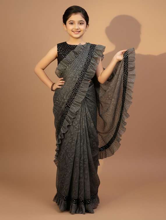 girls self design ready to wear saree