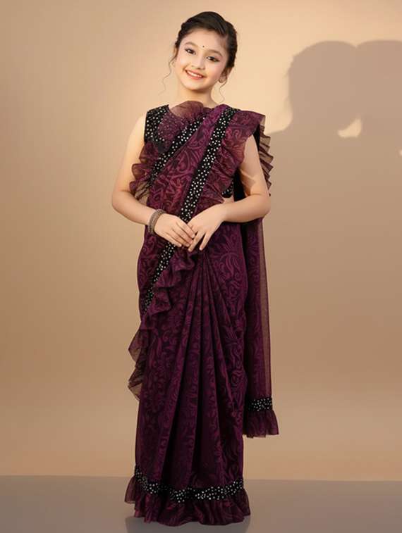 girls self design ready to wear saree