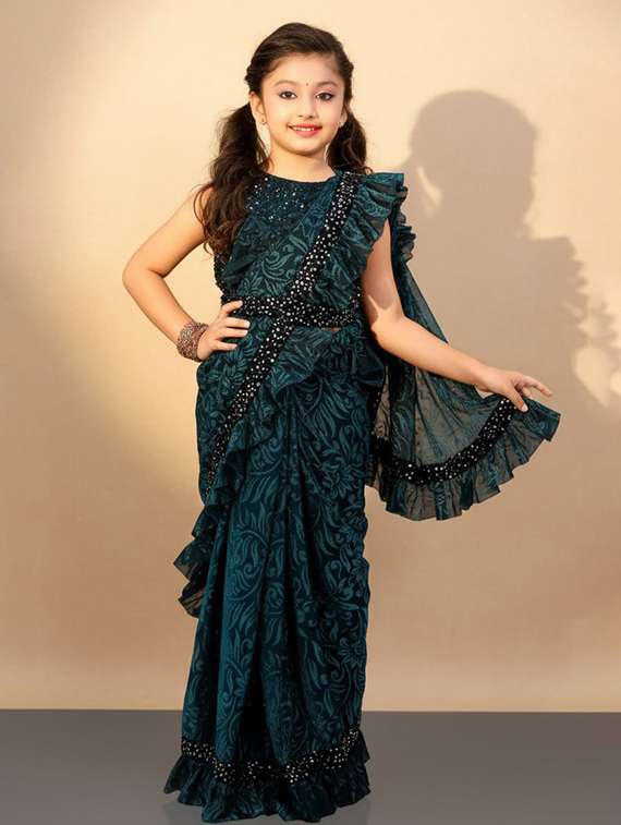 girls self design ready to wear saree