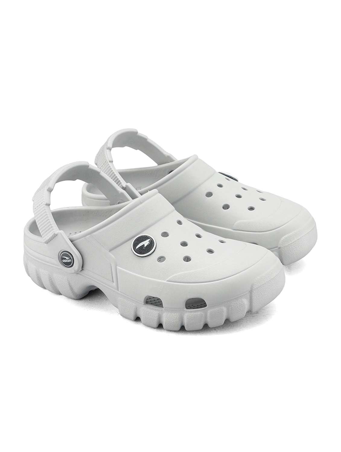 men solid slip on clog