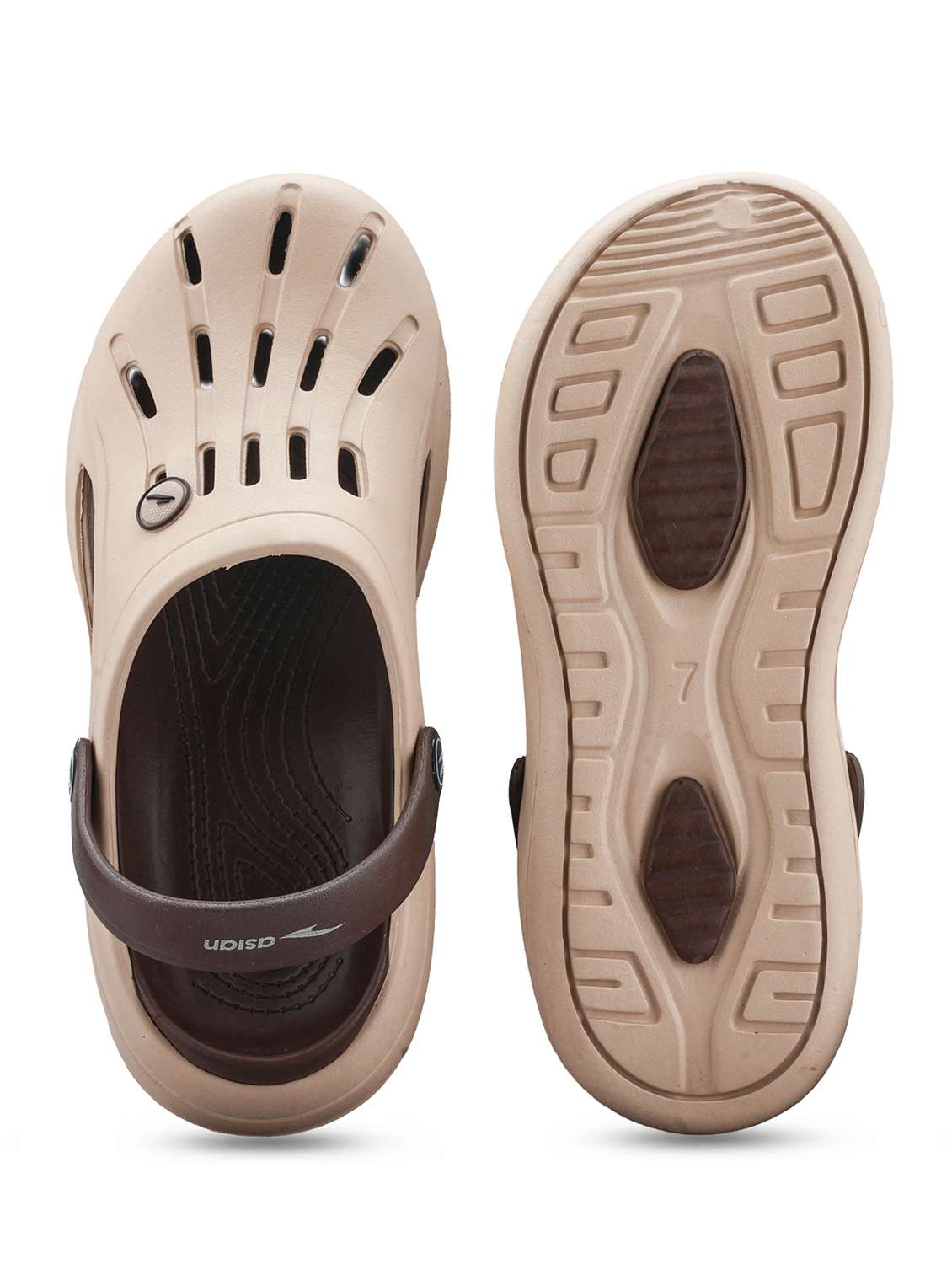 men solid slip on clog - 22425672 -  Standard Image - 3