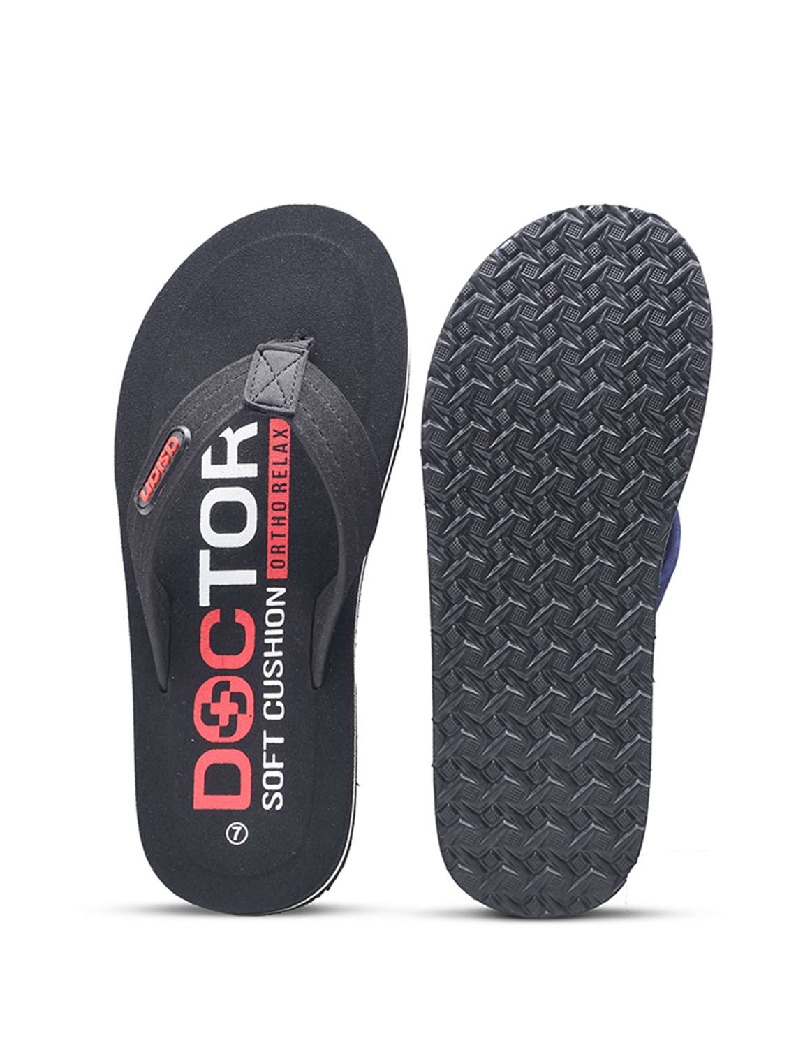 men solid toe seperator ortho slipper - 22425689 -  Standard Image - 3