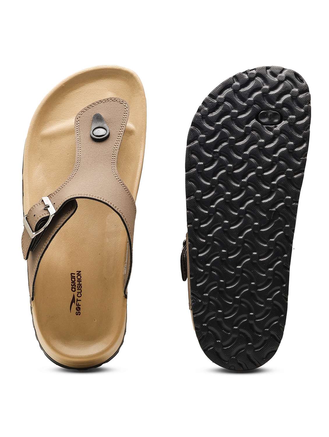 men solid toe seperator sandal - 22425690 -  Standard Image - 3