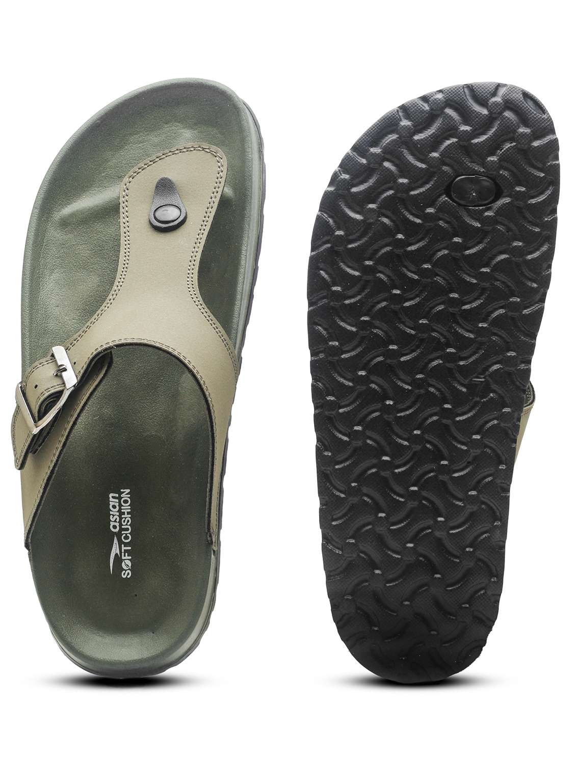 men solid toe seperator sandal - 22425691 -  Standard Image - 3