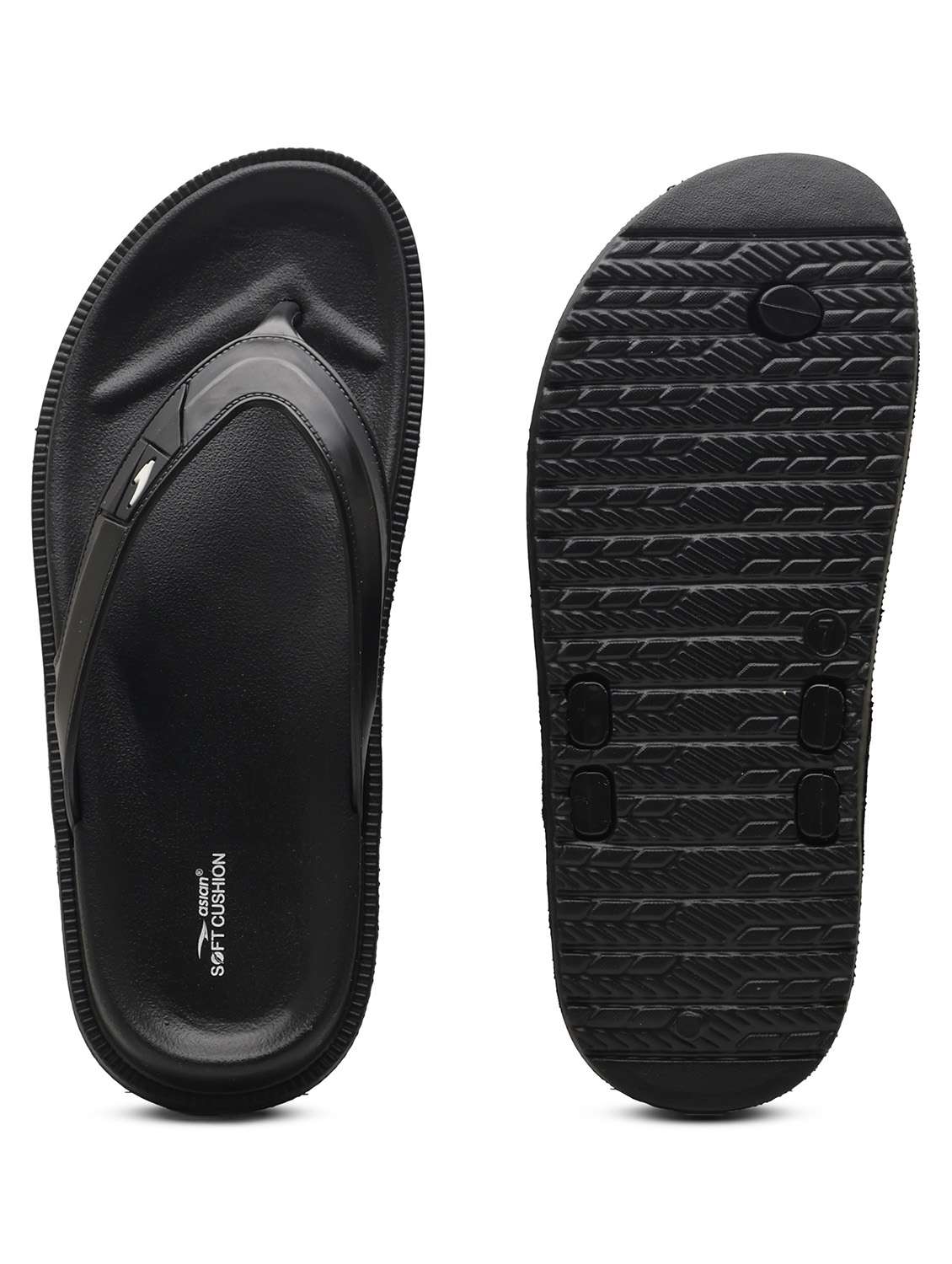 men solid toe seperator slipper - 22425692 -  Standard Image - 3