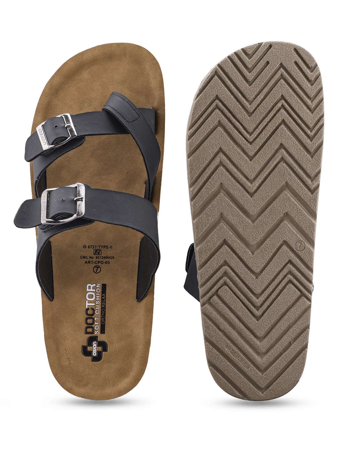 men solid one toe sandal  - 22425710 -  Standard Image - 3