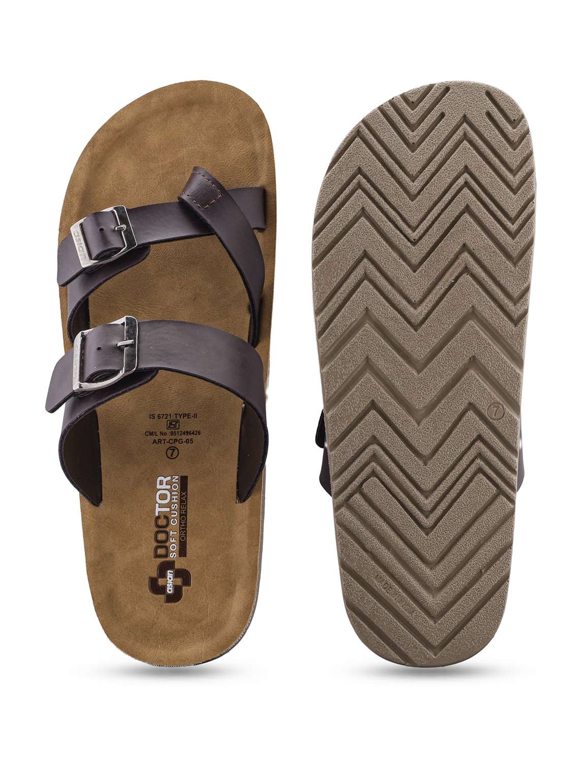 men solid one toe sandal  - 22425711 -  Standard Image - 3