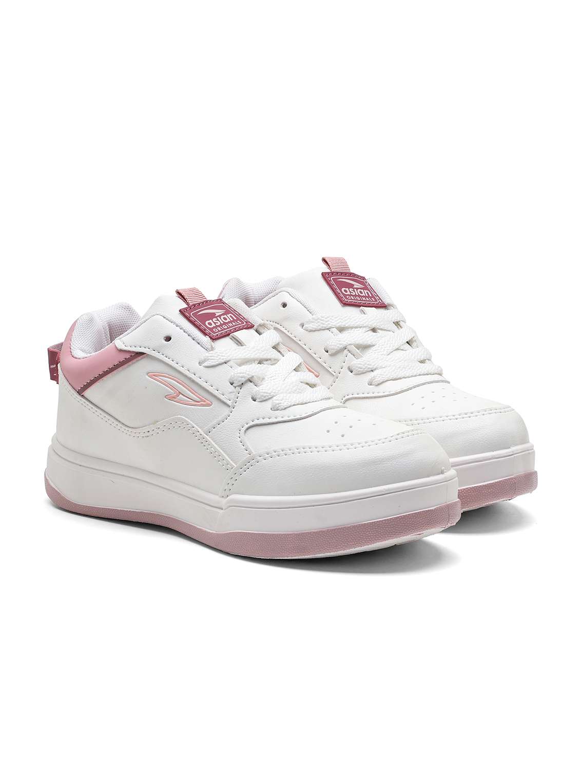 women pink colored slip on casual shoe