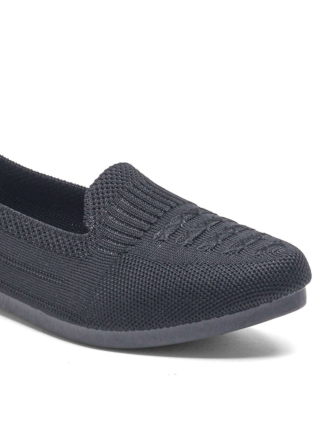 women black slip on casual shoe - 22425733 -  Standard Image - 3