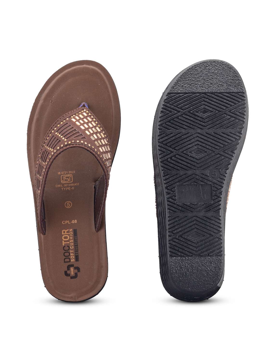Women Embellished Toe Separator Flat Sandal - 22425744 -  Standard Image - 5