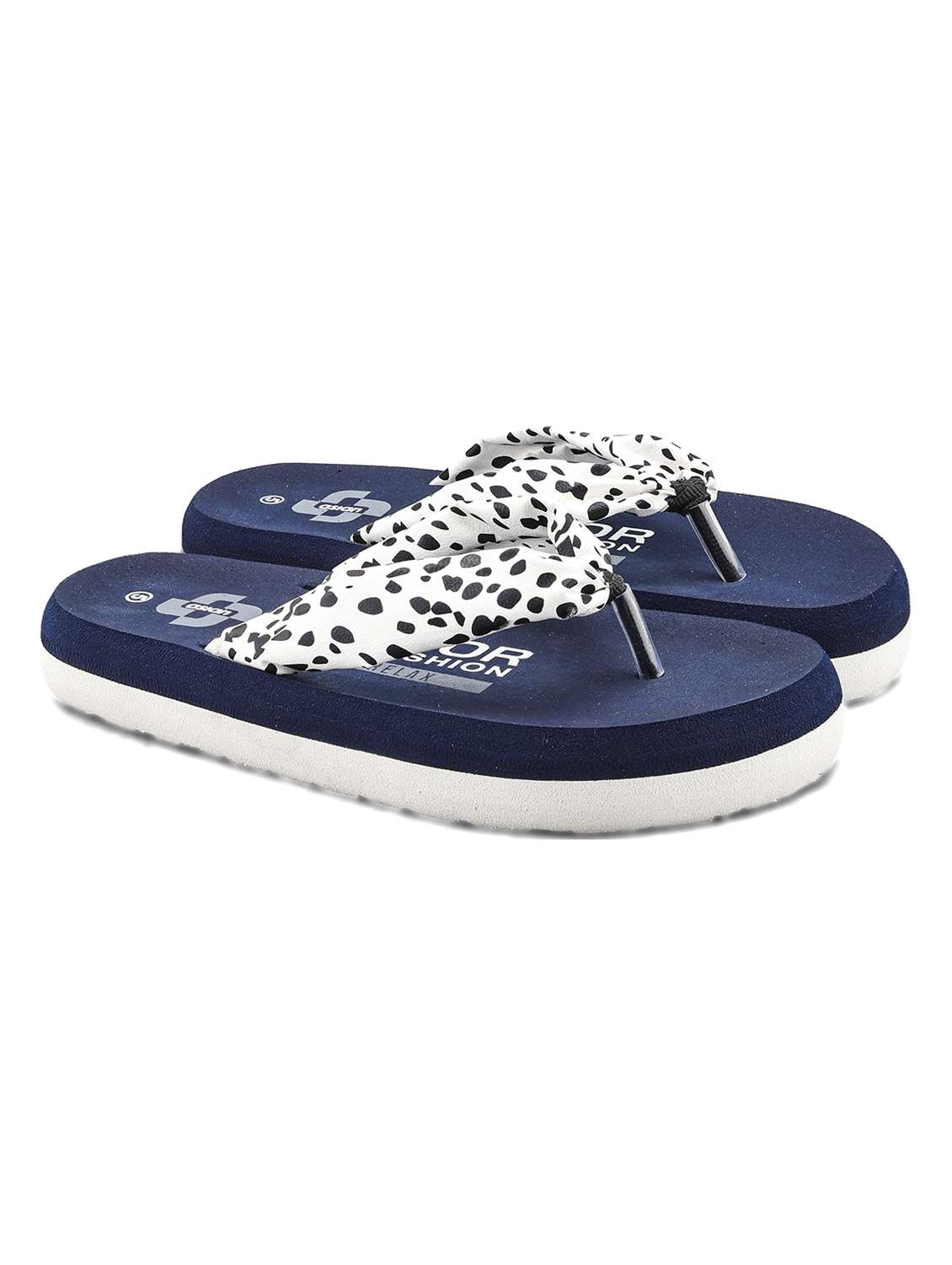 women animal print open toe flip flop