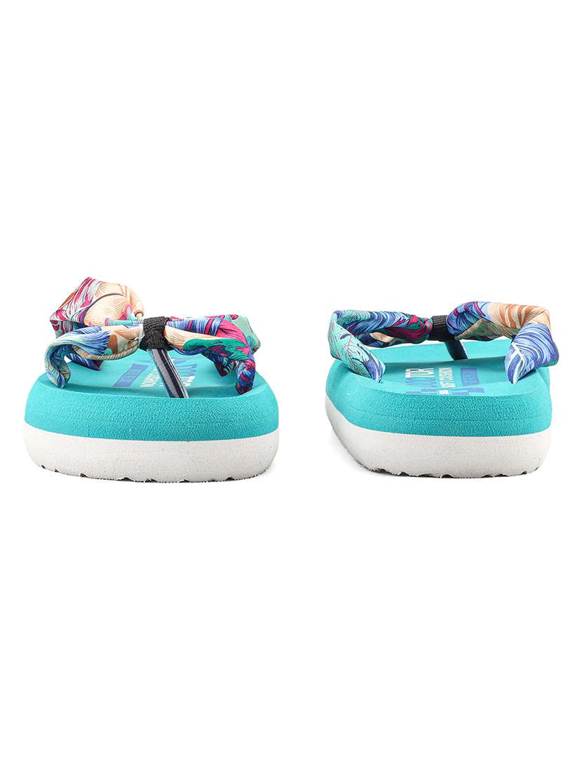 blue fabric slippers flip flops - 22425751 -  Standard Image - 3